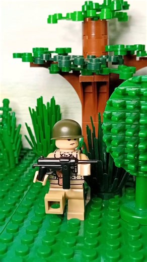Lego WW2 Stopmotion M3 Grease Gun Submachine gun #lego #legomilitary #ww2 #brickarms #legoweapons