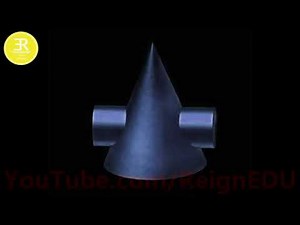 Intersection of solids Cone and Cylinder - #ReignEdu Animation Series #ED101