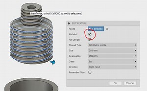 threads not being stl exported