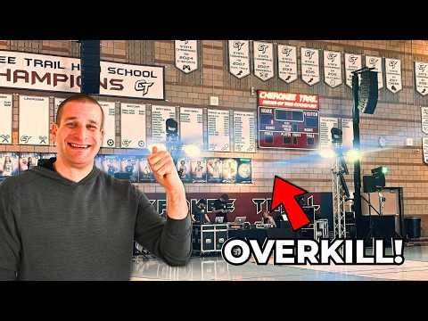 We Brought a CONCERT Sound System to a High School Assembly