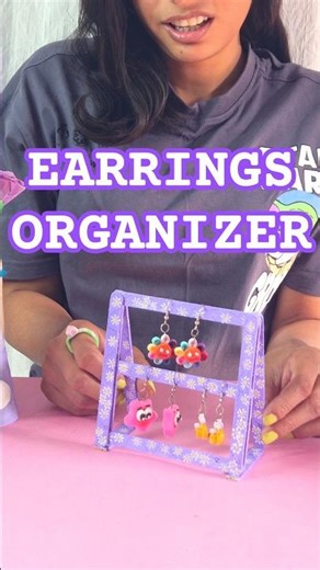 DIY earrings organizer | DIY earrings holder | DIY Ice cream stick craft