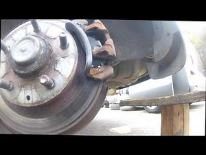 How to replace the rear brake pads of the Mazda Premacy?