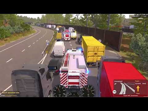 Emergency Call 112 - German Water Cannon (TLF 3000) on Duty! 4K