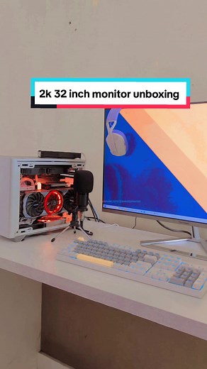 32 inch 2k monitor unboxing ViewSonic vx3276 2k 32 inch 75hz #gaming #pc #monitor #monitorunboxing #unboxing