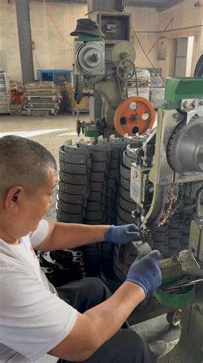 Automated production workshop — the brake shoe manufacturing process at my factory.#brakeshoe #brakepad #brakelining #manufacturer #populartiktok #fyp #factory | Breaker Fei