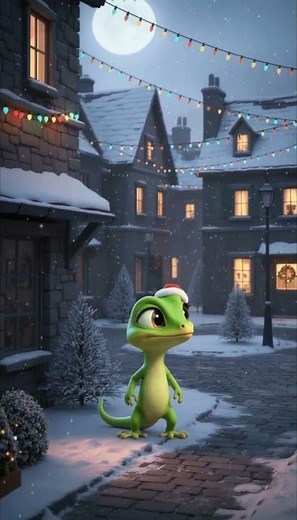 Lizzy the Lizard Saves Christmas 🦎✨ #christmas #familyfriendly #kidsanimation #animatedstory