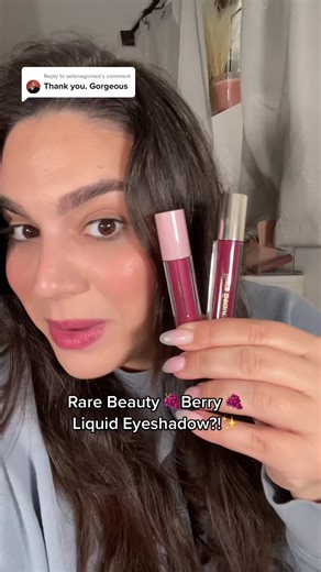 Trying Rare Beauty Berry Liquid Eyeshadow | Selena Gomez Makeup Review