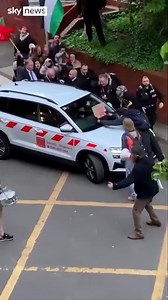 Jacob Rees-Mogg was chased by pro-Palestinian protesters in Cardiff | Sky News