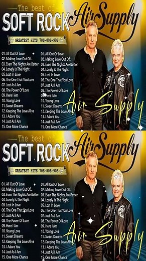 Air Supply Greatest Hits ⭐ The Best Air Supply Songs ⭐ Best Soft Rock Playlist Of Air Supply
