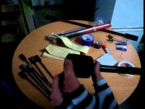 Rainbows tutorials #3: How to make a fire devilstick (short staff/staff)