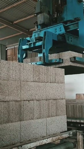 Fast & Clean Block Bundling #smartblockline #concreteblocks #machine