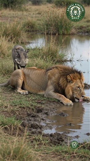 Lion Ignored This Warthog Completely 😳🦁