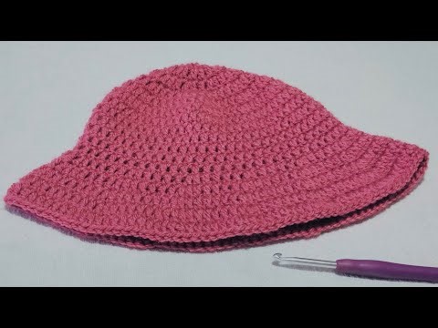 Cappello a secchiello a uncinetto per principianti 