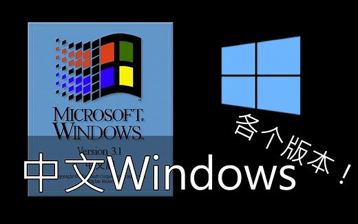 [中文Windows] 从Windows3.1开始安装的各个中文版本！！