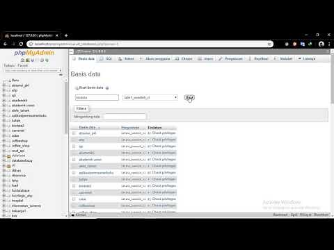 Cara Import File Database *.Sql ke Dalam phpmyadmin
