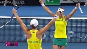 299K views · 722 reactions | AUSTRALIA HAVE DONE IT  Stosur/Barty defeat Azarenka/Sabalenka 75 36 62 to reach a first Fed Cup final in 26 years  | Billie Jean King Cup | Facebook
