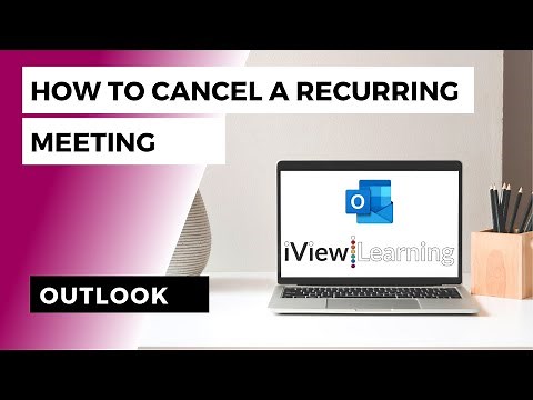 How to cancel a recurring meeting in Outlook