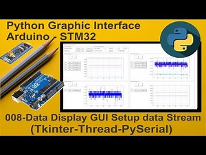 008-Python Live stream Graphic UI Arduino-STM32: Disply GUI Setup data stream (PySerial-Thread)