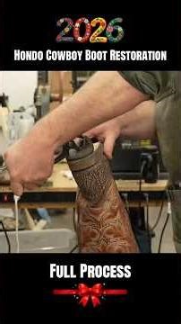 Hondo Cowboy Boot Restoration #shoerepair #restore #shoe #boots