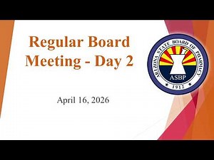 April 16, 2026 - Regular Board Meeting - Day 2