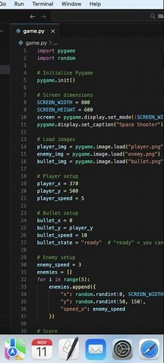 Making Space Shooter using Python with .png files (requested by @Work_exe) #coding