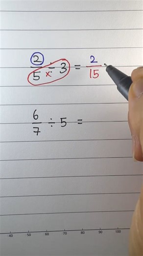 New Math World on Instagram: "Quick way to divide fractions by a whole number! 1️⃣ Keep the top number the same. 2️⃣ Multiply the bottom number by the whole number. 3️⃣ Simplify if needed. Example: ¾ ÷ 2 → 3⁄(4×2) = 3⁄8. If you’re studying for the GED or ASVAB, or just need to rebuild your math basics, start with my book and master fractions first. 👉 Link in bio #fraction #mathhack #mathtips #gedmath #asvabmath #accuplacer #backtoschool #learnmath #adultlearner #mathtricks #mathhelp"