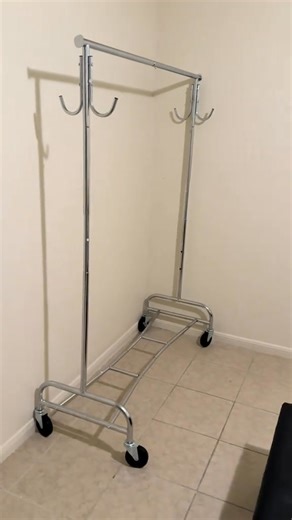 HOLD UP TO 450 LBS! Need a reliable clothes rack for your bedroom or laundry room? This heavy-duty metal garment storage has: • Lockable wheels • Anti-slip stoppers • Mesh shelf Get organized today and start folding in peace! Click to learn more | DeLaveaga Rivera Ryan