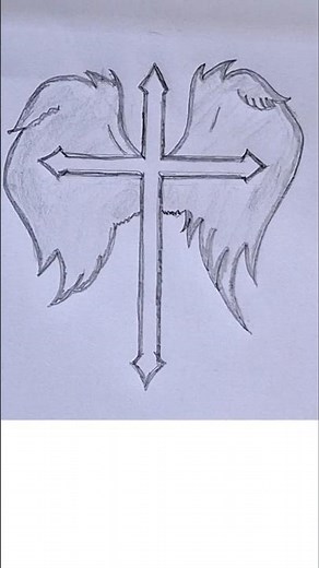 How to draw holy cross| simple easy holy cross drawing| christmas jesus drawing| Merry Christmas