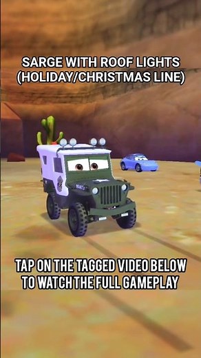 Sarge w/ Roof Lights (Holiday/Christmas) PV#1 Cars 2 The Video Game #automobile #cars2thevideogame
