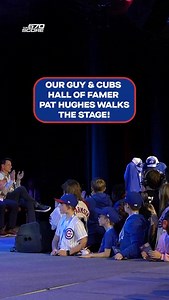 It’s time to get out the tape measure…here comes our guy Pat Hughes! #chicagocubs #baseball #cubsconvention | 104.3 The Score