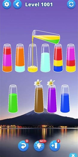 Water sort puz level 1001 #androidgameplay #watersortpuzzle #shorts