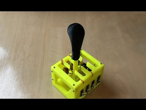3D printed shift stick and hand brake