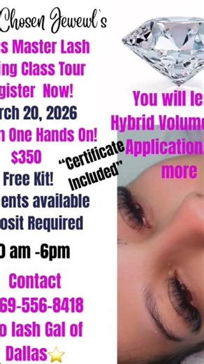 Dallas Lash Training “Top Notch Tour”
