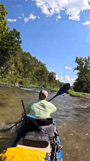 Floating below Cave Spring and on our way toward Pulltite. #floatingtheozarks #kayak #ozarks #fblifestyle | Floating the Ozarks
