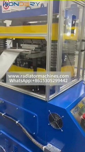 High-Speed Heat Exchanger Fin Press Machine | Precision Aluminum/Copper Fin Forming Line | Radiator
