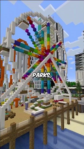 The largest city on PixelBlock SMP! #minecraft #minecraftserver #minecraftbuilding