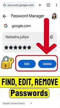 How to Find Edit Remove Google Password 💥Delete Saved Password from Google Gmail Account ‪@AppFixi‬