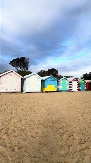 Colorful Beach Boxes at Brighton Beach Victoria Australia