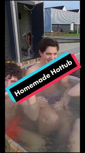 Homemade Hottub for the boys🔥 #hottub #jacuzzi #diy #selfmade #homemade #dutchstuff