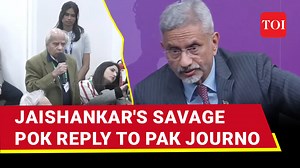During a discussion at Chatham House in #London, EAM #SJaishankar firmly dismissed a #Pakistani journalist’s claims about #Kashmir, rejecting allegations of illegal occupation and military presence. He emphasized that India does not support third-party mediation and has taken decisive steps to address the issue independently. Watch for details #PoK | The Times of India