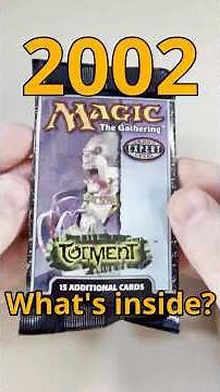 Opening a Torment booster pack from 2002! #openingbooster #magicthegathering #mtg