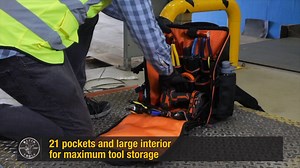 The Klein Tools’ Tradesman Pro™ Tool Station Backpack with Worklight (Cat. No. 55655) has 21 pockets and a large interior for maximum tool storage. Illuminate your backpack interior with the removable hands-free Worklight attached with an elastic loop. The front flap of the backpack unzips halfway for quick tool access or fully extends for workstation access. Learn more: https://www.kleintools.com/catalog/tool-bags-and-storage/tradesman-pro-organizers?utm_source=FB&utm_medium=FBO&utm_campaign=NP