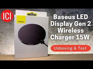 Baseus Digital Display Gen 2 Wireless Charger 15W | Unboxing & Test