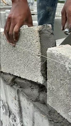 Simple Concrete Block Installation for Strong and Neat Walls