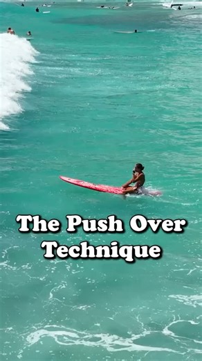 SWELLIFY on Instagram: "HOW TO DO THE PUSH OVER TECHNIQUE 🏄🏻‍♂️ Via @bella_eberz FOLLOW @swellify_ for more #reels #explorepage✨ #viral #surf #surftips"