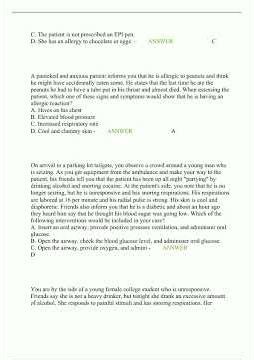 EMT Final Written Multiple Choice 2024