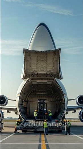 Massive Cargo Loading: Inside the Antonov An-124 Ruslan ✈️📦