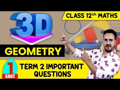 CBSE Class 12 | 3D Geometry One Shot Revision | Most Important Questions | Learn and Fun
