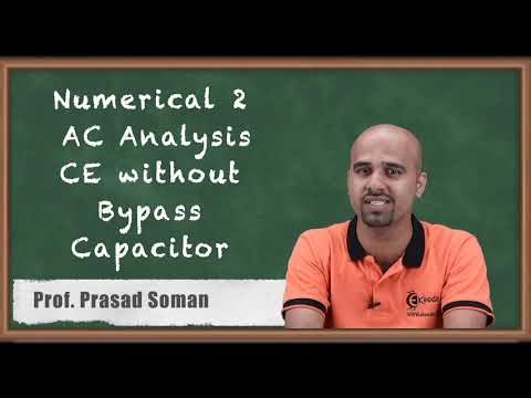 Numerical 02 : AC Analysis CE | without Bypass Capacitor | Electronic Devices and Circuits - 1