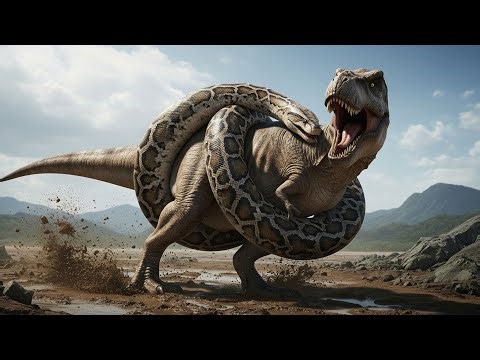 Life Million Years Ago | T-Rex VS Giant Pyton Epic Battle